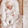 Baby Girl Solid Color Pure Cotton Long Sleeve Tops With Pants Sets