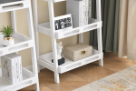 Three-tier Solid Wood Shelving Unit, 24"x15"x35"