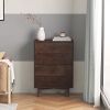 Solid Wood spray-painted drawer dresser, can be placed in the bedroom, nursery, and other places. Retro round handle.