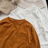 Baby Solid Color Pocket Patched Design Casual Shirt