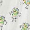 Baby Boy Cartoon Print Pattern Soft Cotton Crewneck Long Sleeve Shirt