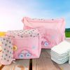 4Pcs Diaper Bag Tote Set Baby Napping Changing Bag Shoulder Mommy Bag with Diaper Changing Pad