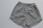 Baby 1pc Contrast Tape Lapel Tops & Shorts Navy Style College Sets