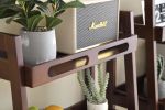 Three-tier Solid Wood Shelving Unit, 24"x15"x35"