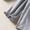 Baby Girl 1pcs 4-Leaves Cloverleaf Graphic, Long Sleeve Tops Combo, Cloverleaf Print Ruffle Hem Pants Sets