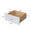 Solid Wood spray-painted drawer dresser, can be placed in the bedroom, nursery, and other places. Retro round handle.