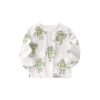Baby Boy Cartoon Print Pattern Soft Cotton Crewneck Long Sleeve Shirt