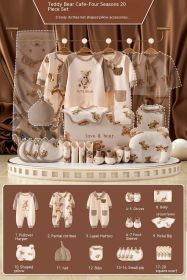 Newborn Gift Box Newborn Baby Etiquette Clothes Suite (Option: Four Seasons 20 Pieces-59cm)