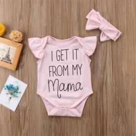 Baby Romper Hair Band 2-piece Set (Size/Age: 70cm (6-9M))